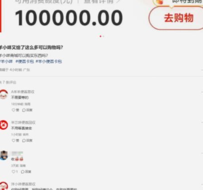 羊小咩10000额度能提现多少