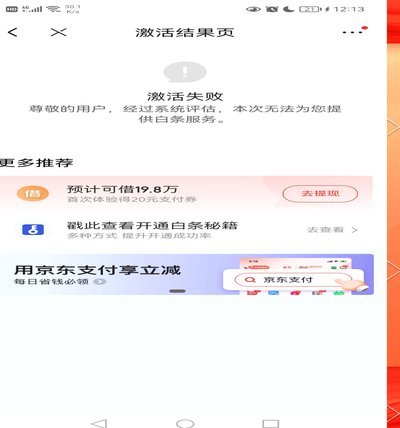白条临时额度什么意思
